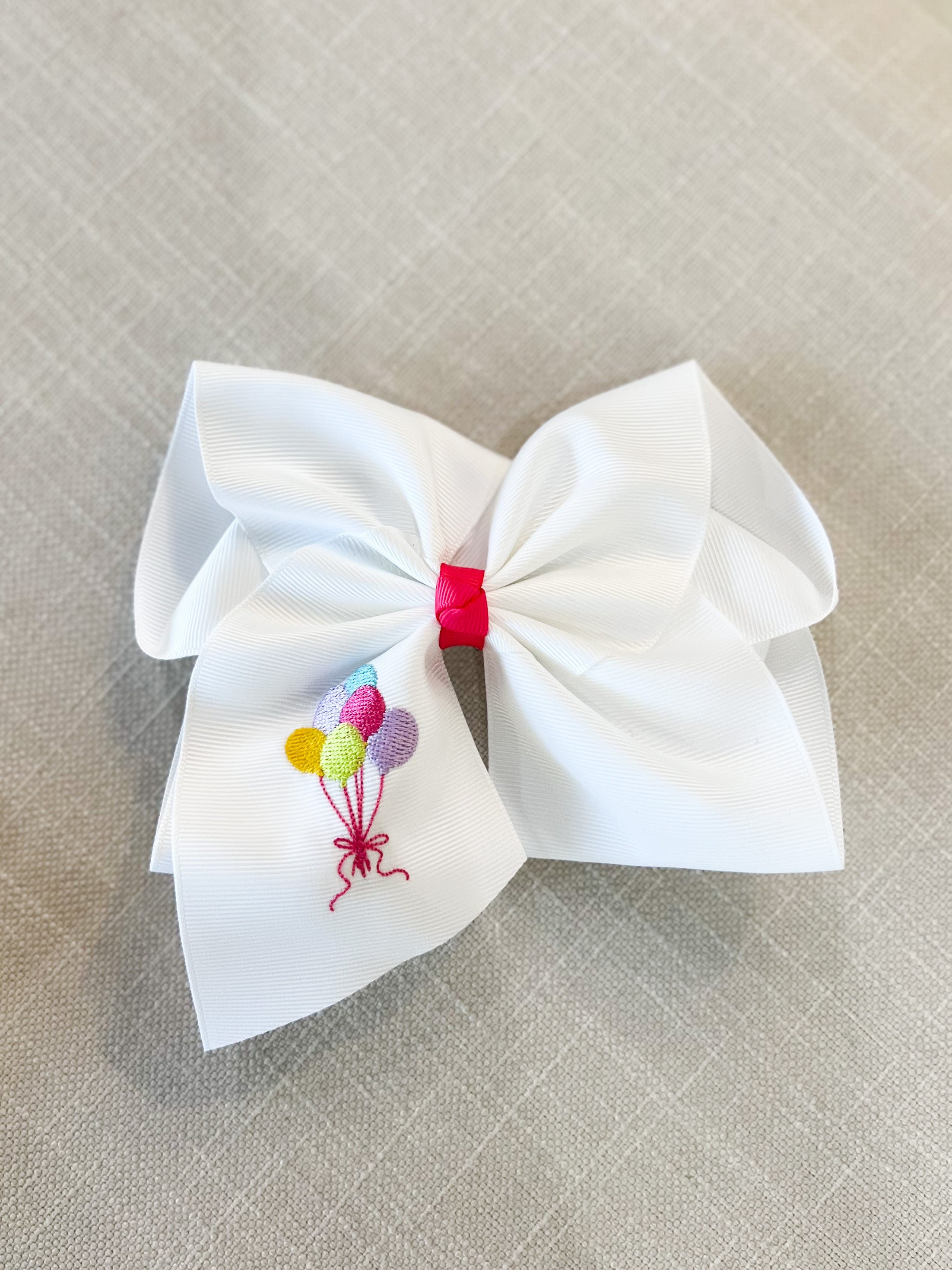 Birthday Balloons Bow