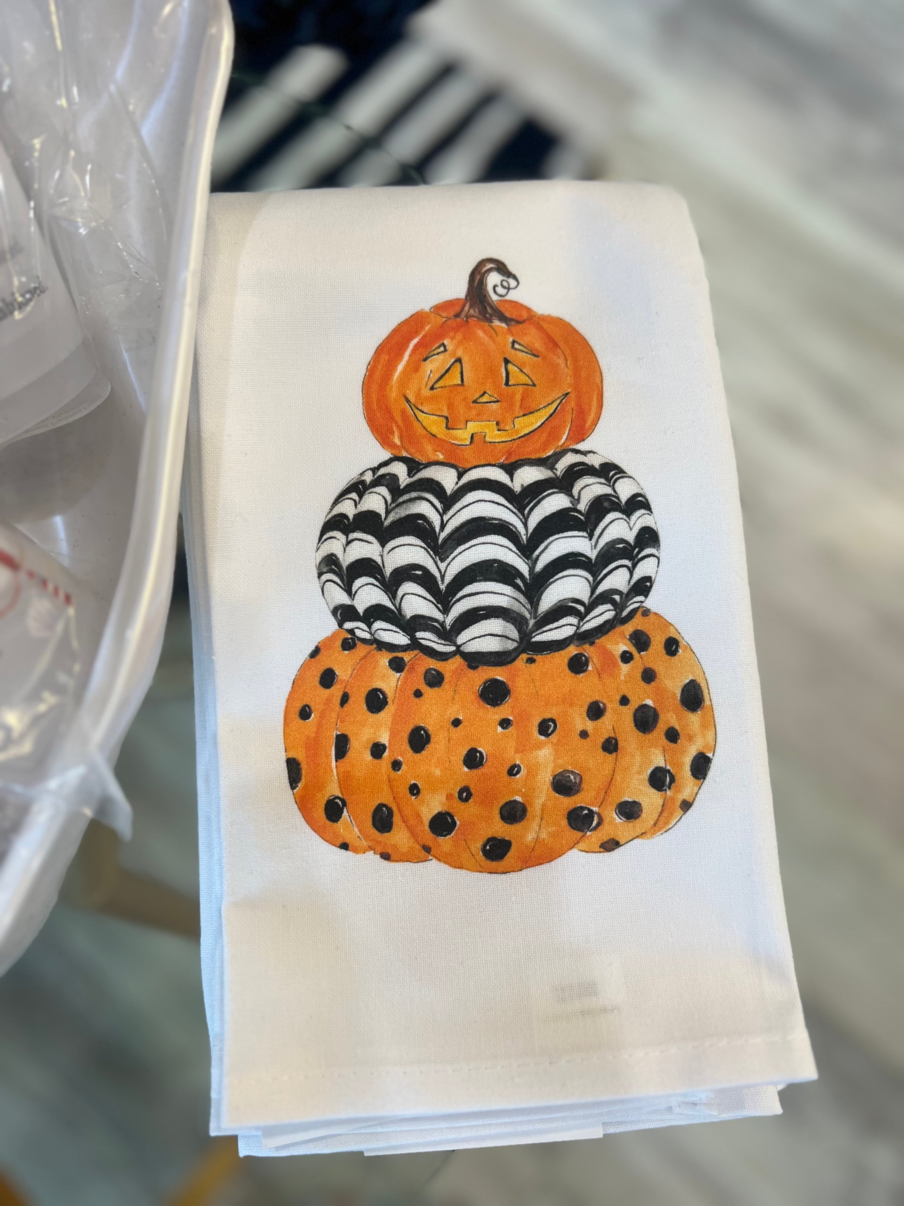 Pumpkin Topiary Kitchen Towel