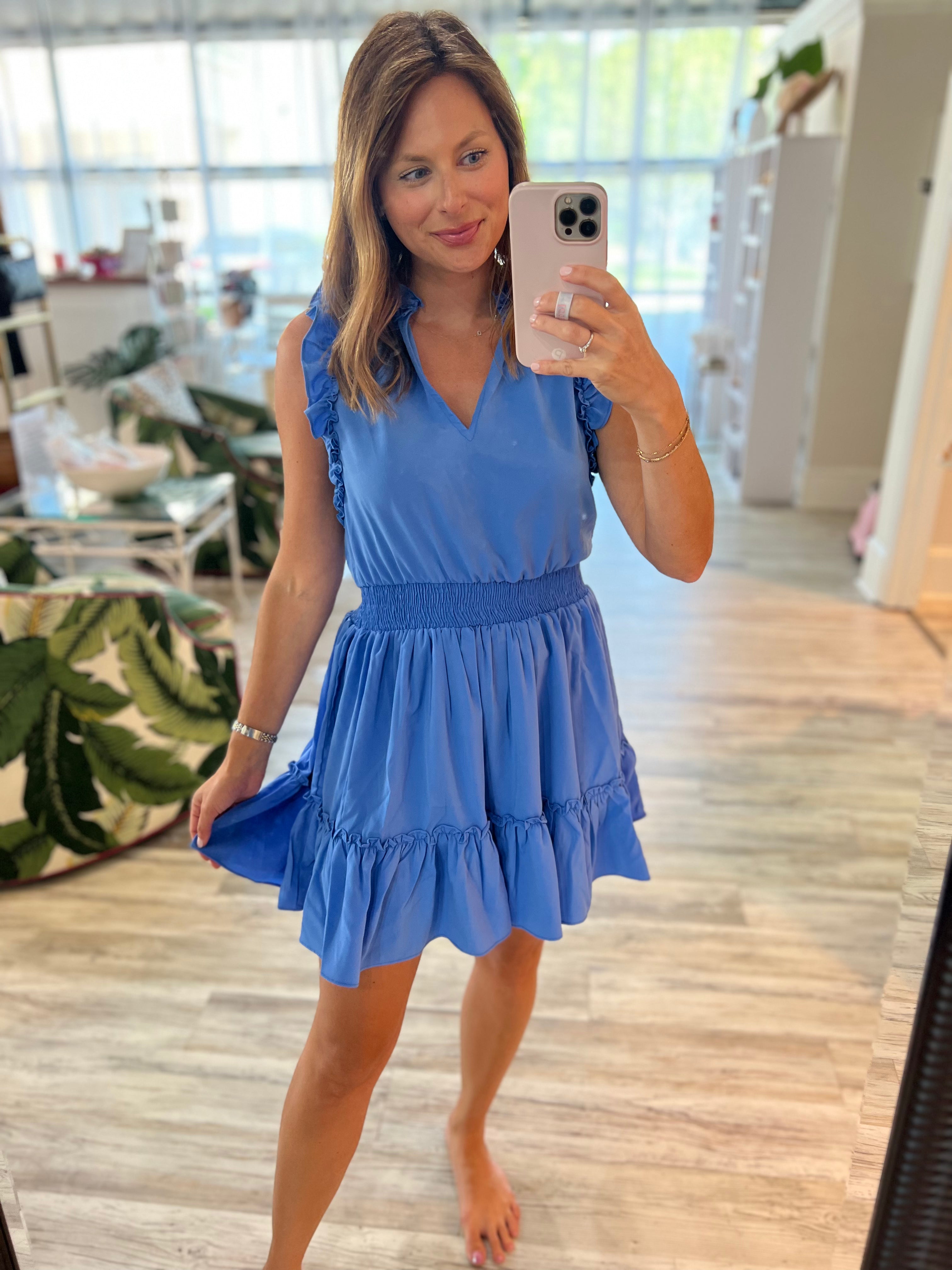 Hollis Dress in Harbor Blue