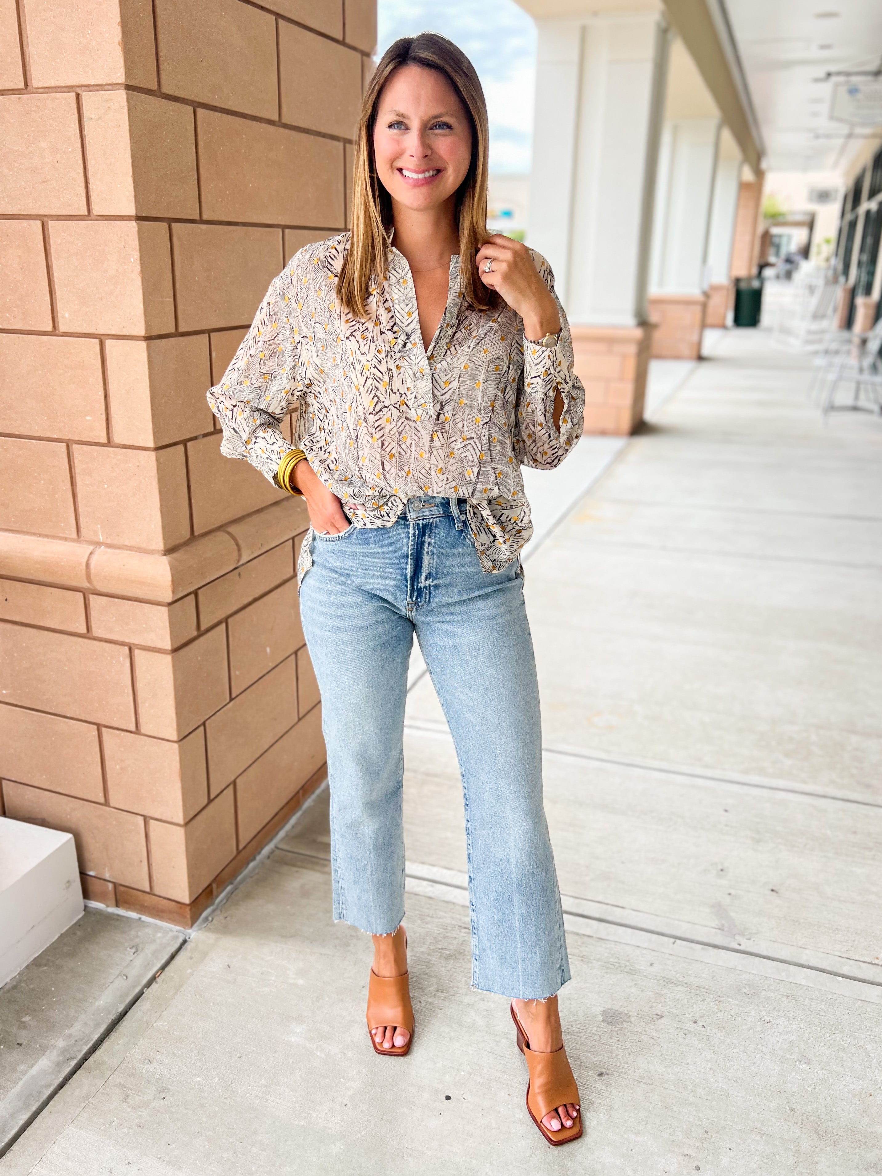 Iris Desert Gold Blouse