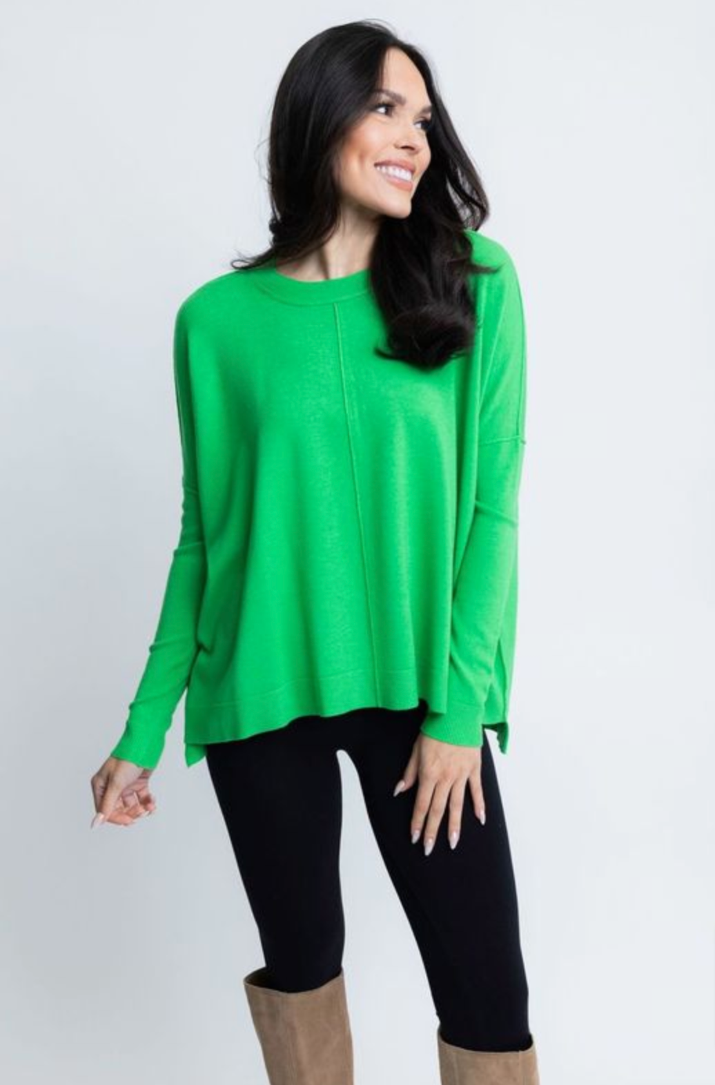 Essentials Sweater in Kelly Green