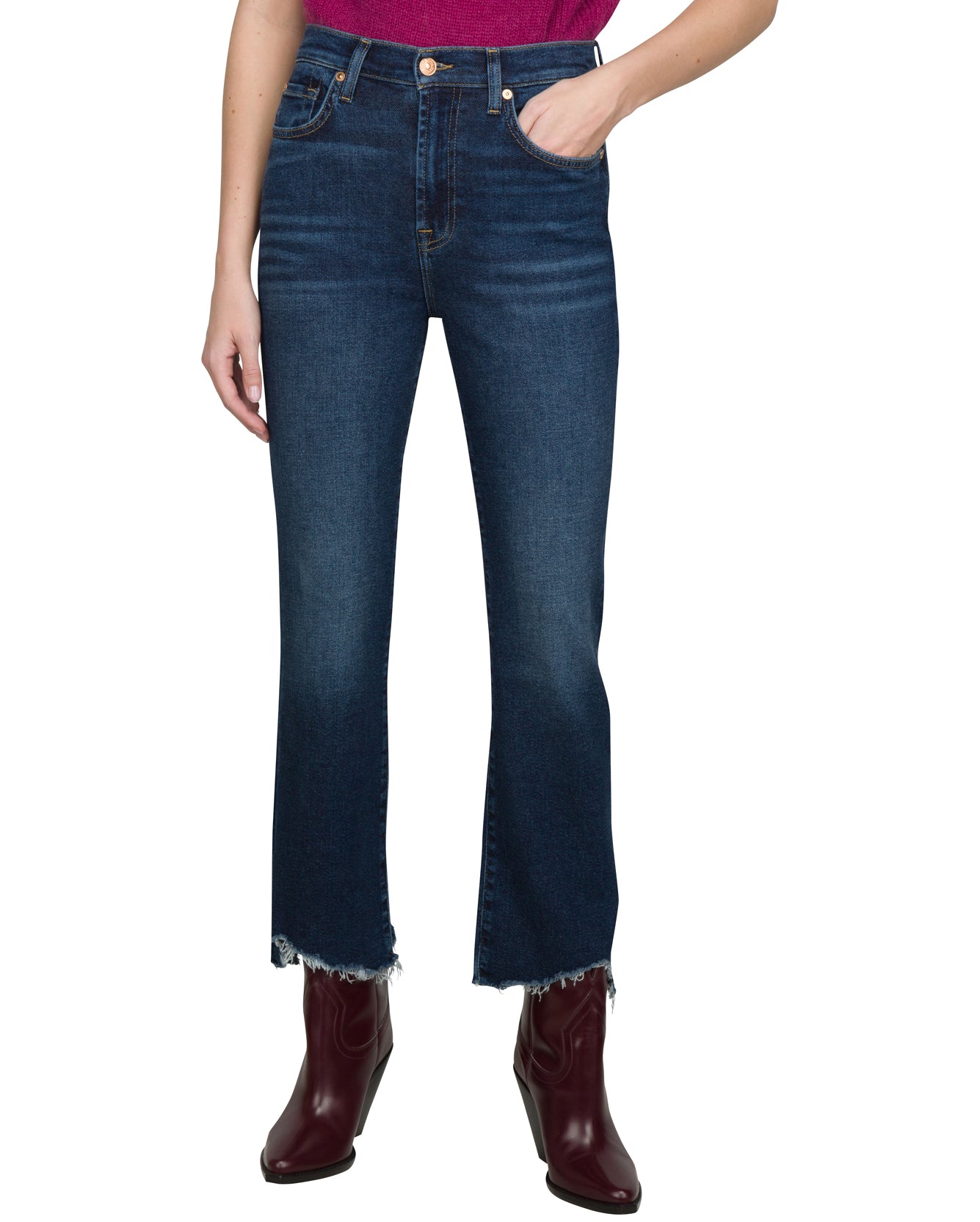 High Waist Slim Kick in Deep Soul