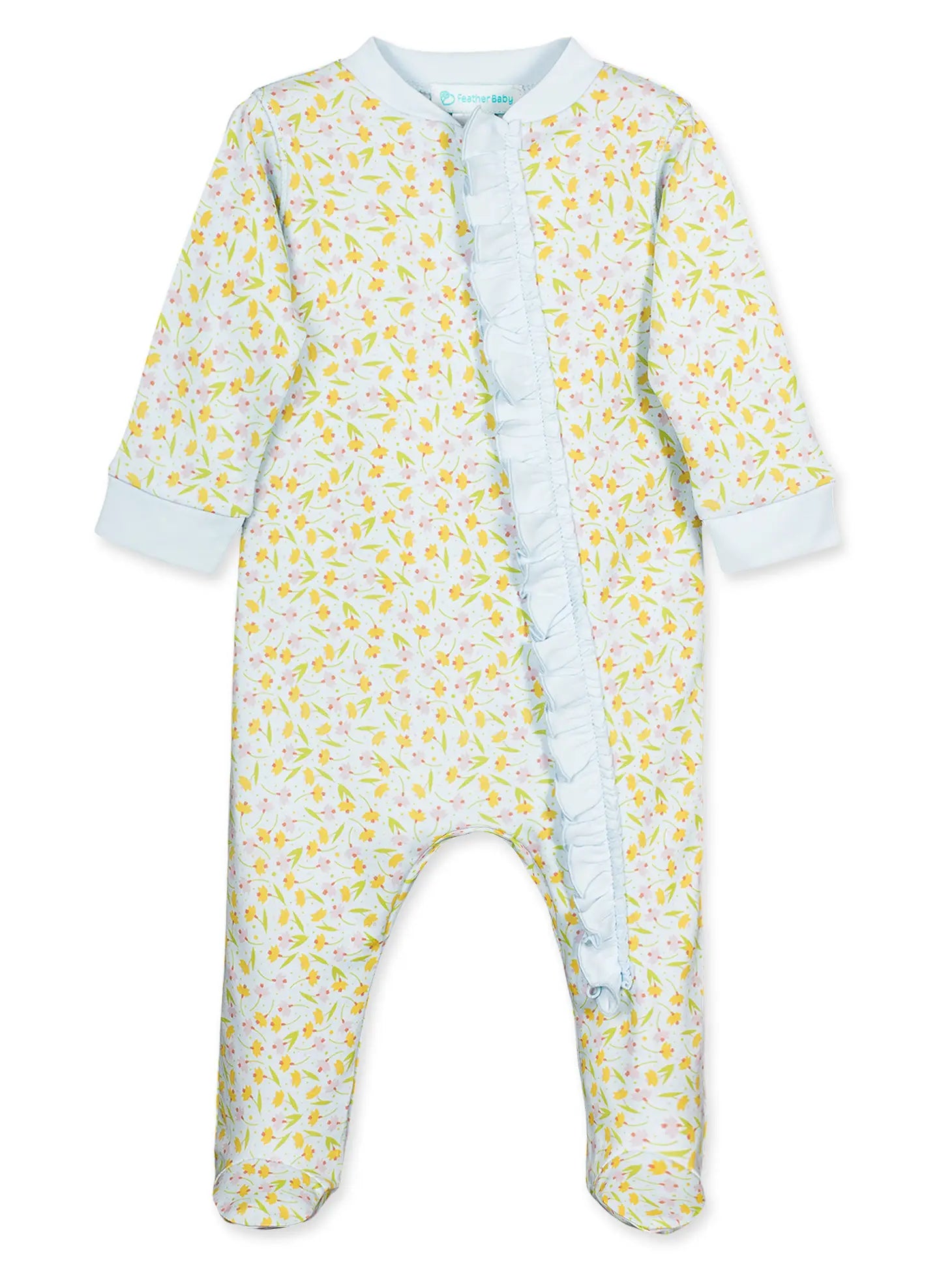 Bonnie Floral Zipper Footie