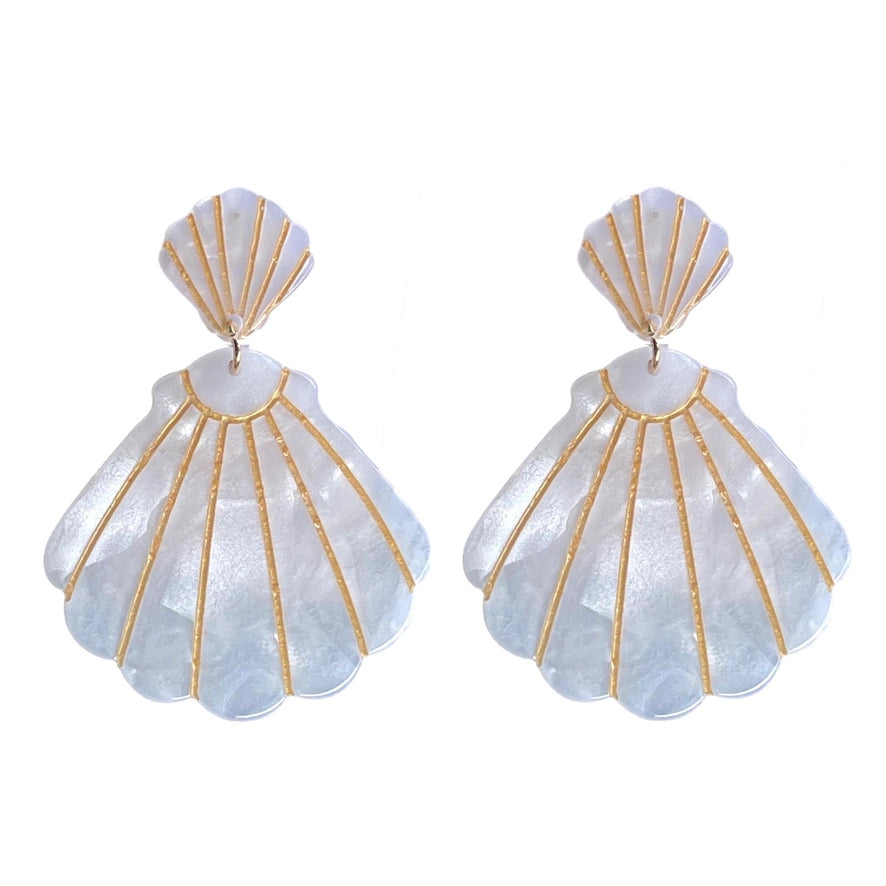 Ivory Seashell Earrings