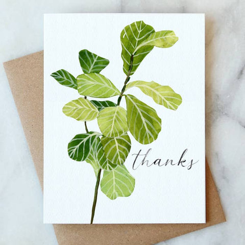 Welcome Sweet Baby Girl Greenery Card
