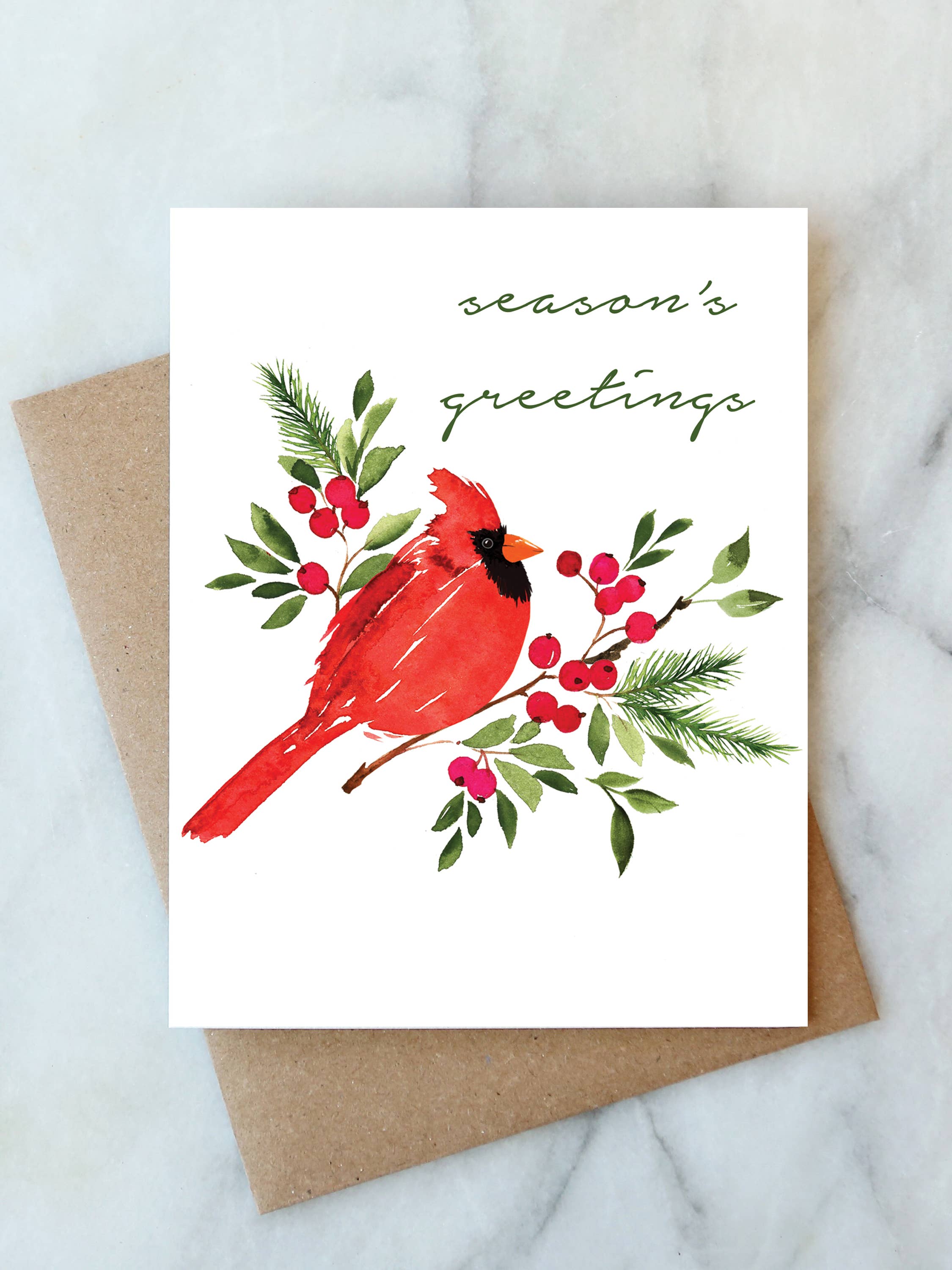 Season's Greetings Cardinal Card