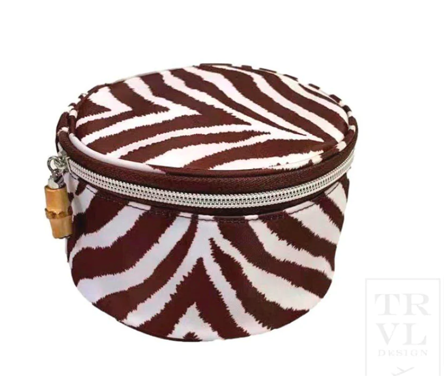 Jewel Round in Hide Stripe Coco