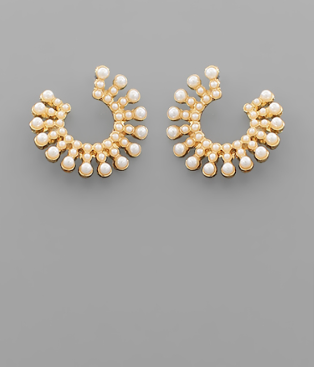 Deco Pearl Earrings