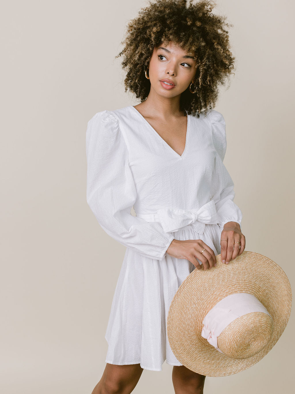 Emma Dress in White