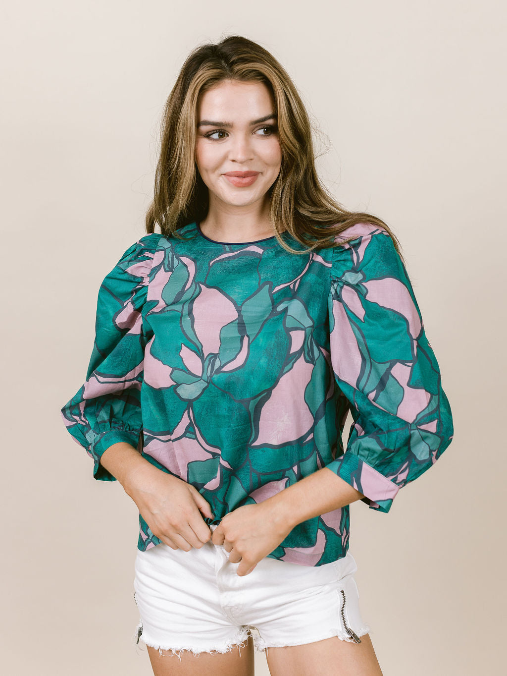 Darby Top in Waterlily