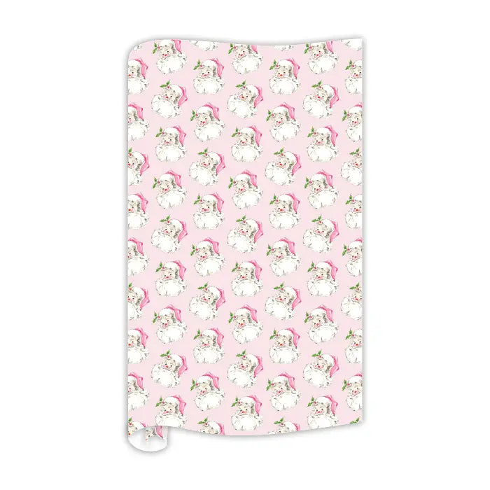 Pink Santas Gift Wrap