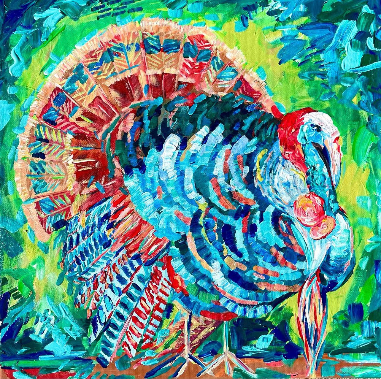 8x8 Turkey Print