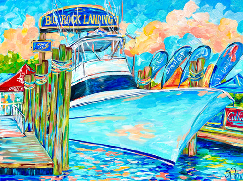 Backed in at Big Rock Landing Print