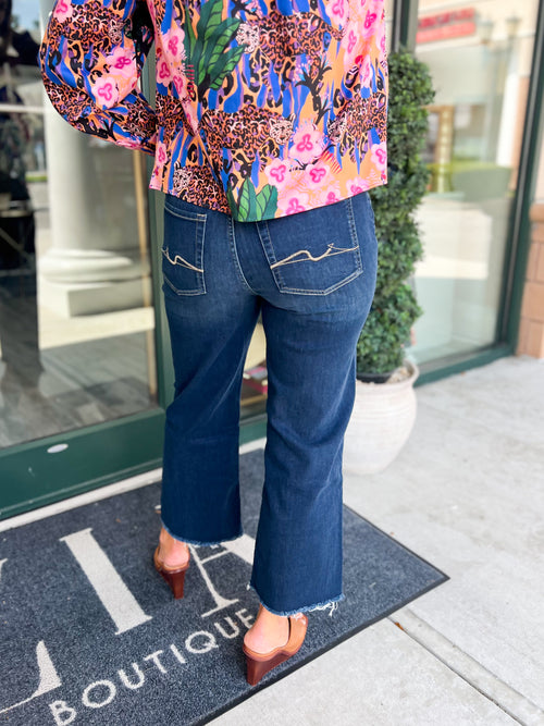 Cropped Alexa in Dark Wash