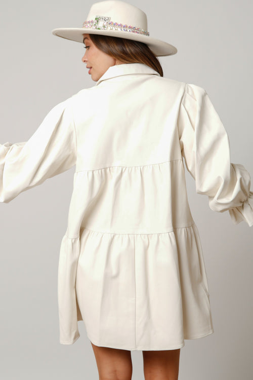 Nutcracker Faux Leather Dress
