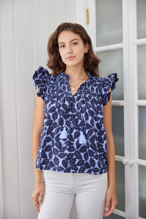 Autumn Leaf Tassel Top
