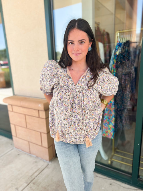 Stevie Embroidery Top