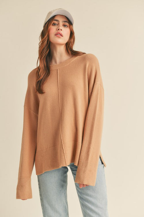 Taupe Slouch Sweater