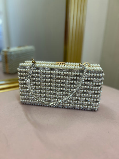 Pearl Rhinestone Bag