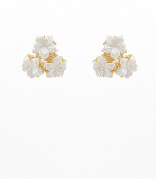 3 Flower Cluster Earrings
