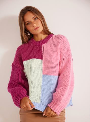 Sky Open Knit Sweater