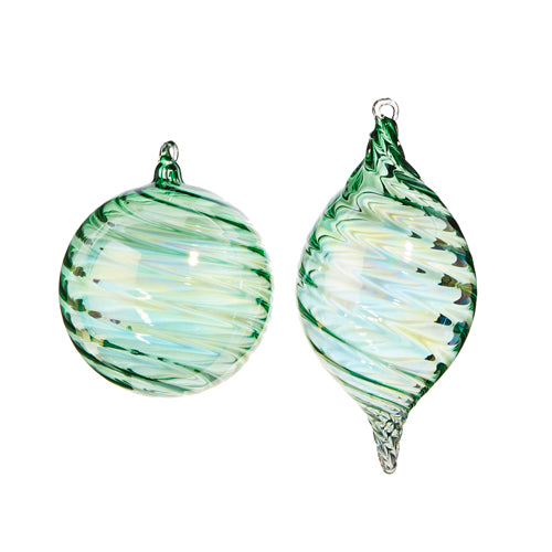 Green Glass Ornament