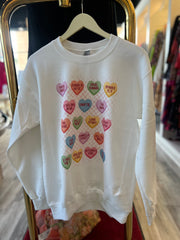 Love Stories Candy Heart Sweatshirt