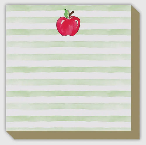Luxe Note Pad - Apple and Stripe