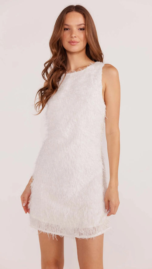 Yuki Fluffy Mini Dress