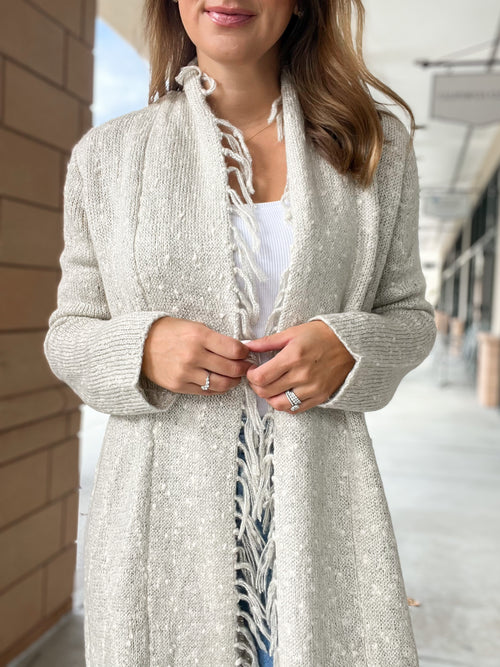 Fringed Cardigan