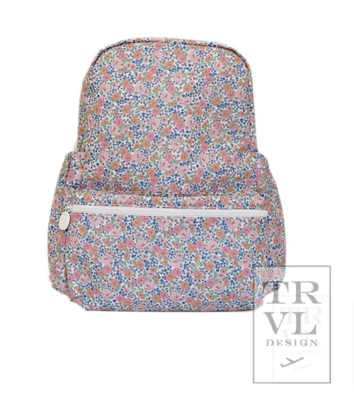 Backpacker in Garden Floral