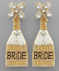 Bride Champagne Earrings