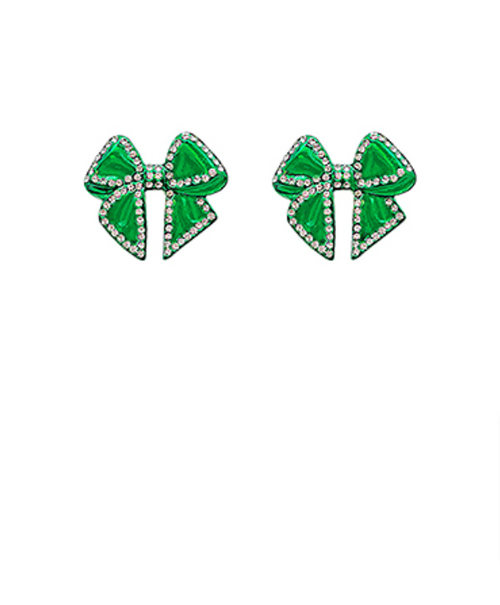 Christmas Ribbon Studs