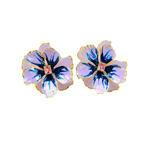 Rhinestone Starfish Earrings