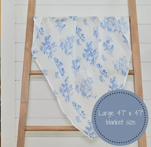 Chinoiserie Baby Swaddle