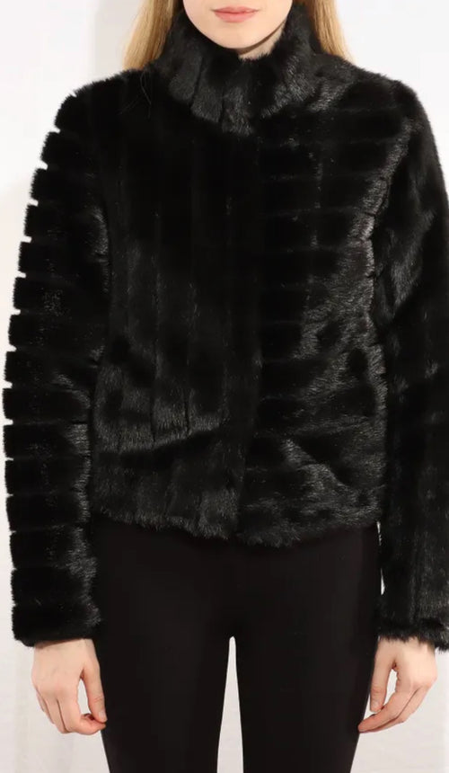 Faux Fur Boxy Jacket