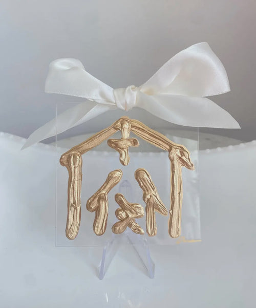 Acrylic Nativity Tree Ornament