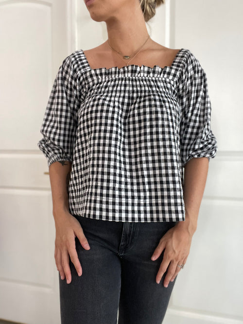 Checkered Bella Blouse