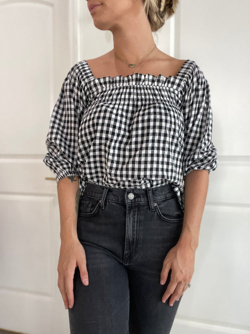 Checkered Bella Blouse