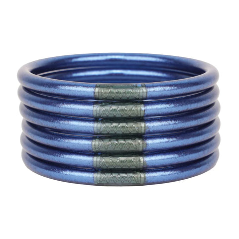Metallic Cord Bracelet Stack
