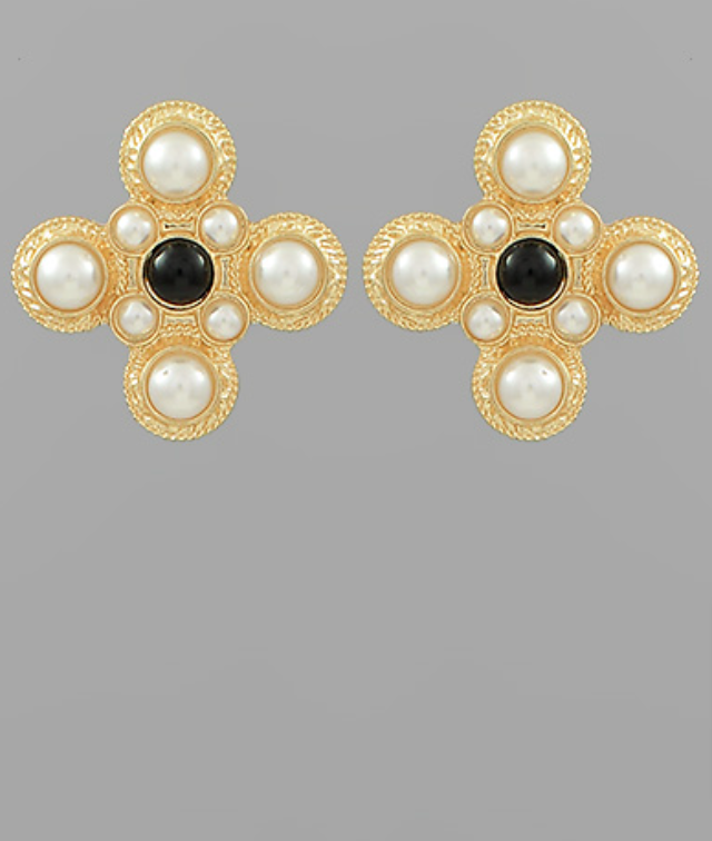 Pearl and Clover Earrings – ZIA Boutique