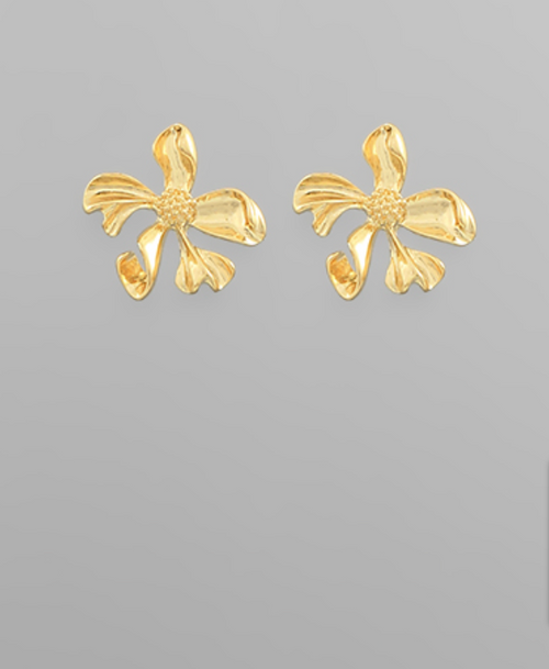 Textured Flower Studs