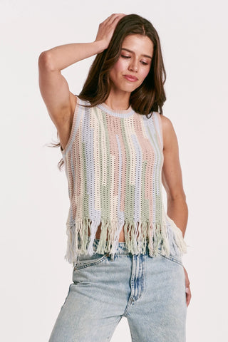 Ruffle Knit Tee - Two Colors