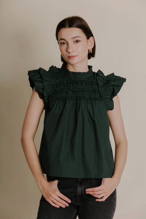 Forrest Ruffle Top