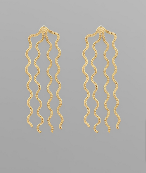 Zigzag Fringe Earrings