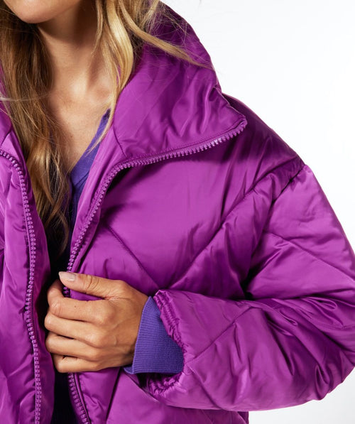 Purple Quilted Jacket