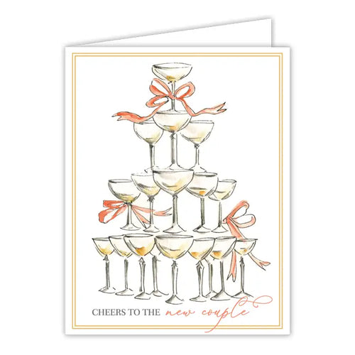 New Couple Champagne Card