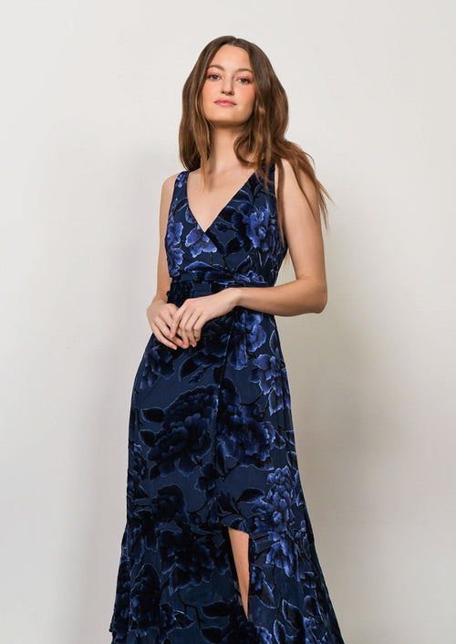 Bax Velvet Wrap Dress