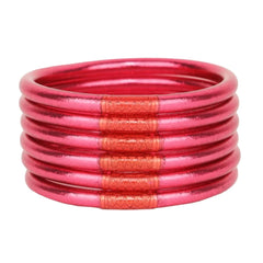 Pink All Weather Bracelets- Set of 6