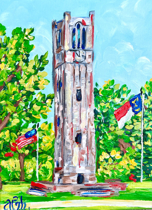 11x14 NCSU Bell Tower Print